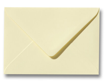 Envelop 8 x 11,4 cm Zachtgeel