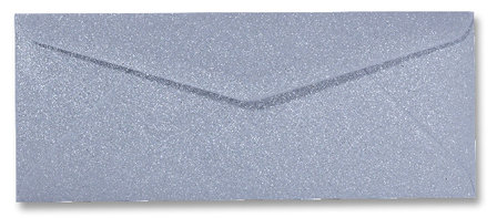 Envelop 9 x 22 cm Metallic Zilver