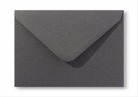 Envelop 12,5 x 17,6 cm Antracietgrijs