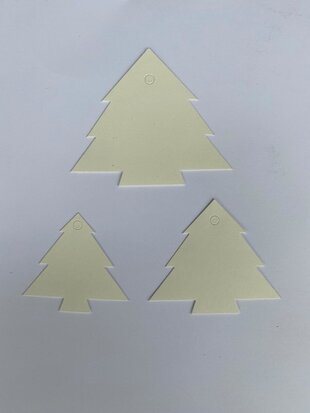 Kerst Cadeau labels Wit 90 stuks