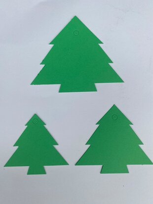 Kerst Cadeau labels Groen 90 stuks
