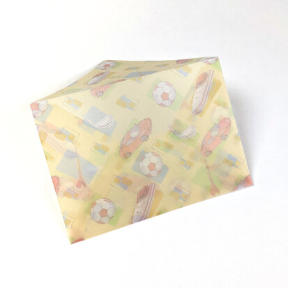 Transparante envelop met patroon 8 x 11,4 cm