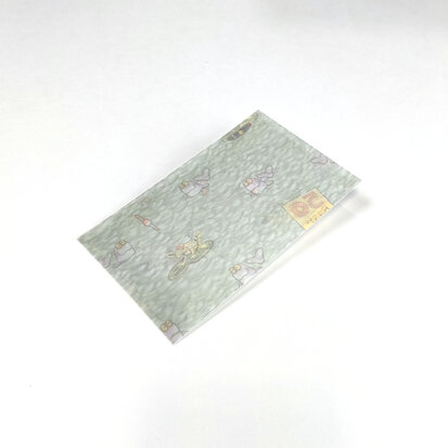 Transparante envelop met patroon 6,5 x 10,5 cm