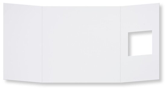 Passepartout Kaart 13,4 x 13,4 cm vierkant Wit