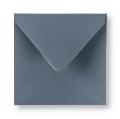 Envelop 14 x 14 cm Structuur Grijsblauw