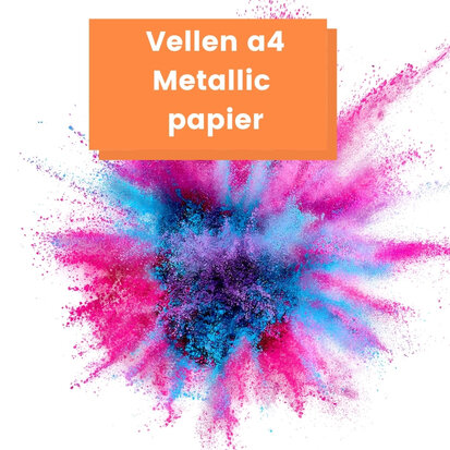 Gekleurd papier Metallic a4 120 gram