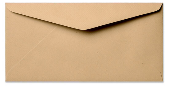 Envelop 11 x 22 cm Kraft bruin