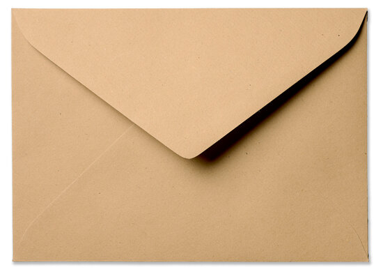 Envelop 15,6 x 22 cm Kraft bruin