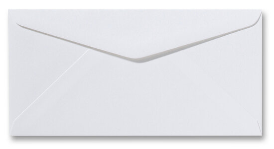 Envelop 11 x 22 cm wit structuur