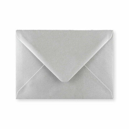Envelop 16,2 x 22,9 cm Silver Metallic (lange klep)