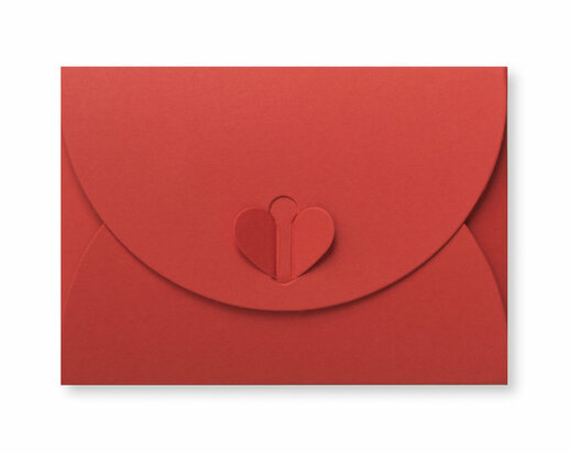 Cadeau Envelop 8 x 11,4 cm Koraalrood