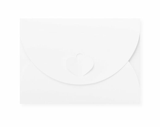 Cadeau Envelop 8 x 11,4 cm Metallic Extra White
