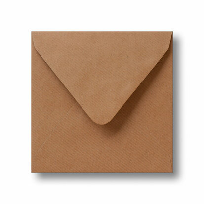 Envelop 12 x 12 cm Kraft bruin