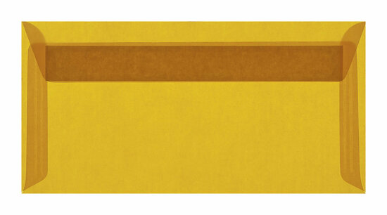 Envelop 11 x 22cm transparant oranje