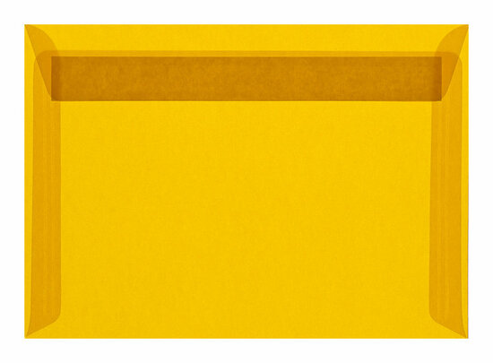 Envelop 16,2 x 22,9 cm transparant Geel