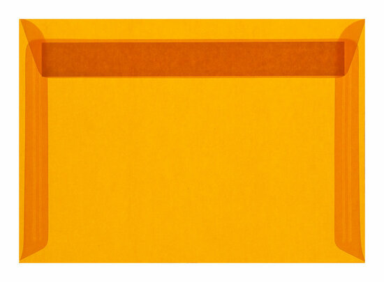 Envelop 16,2 x 22,9 cm transparant Oranje