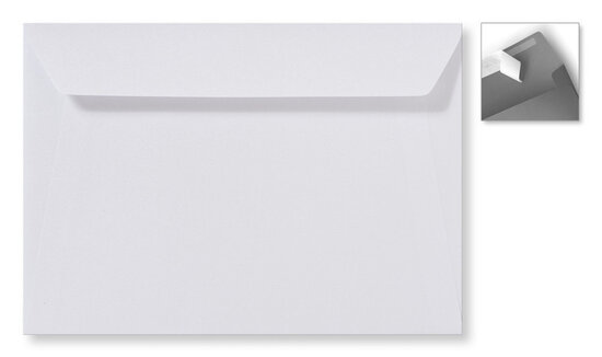 Envelop 15,6 x 22 cm Striplock Metallic Extra white