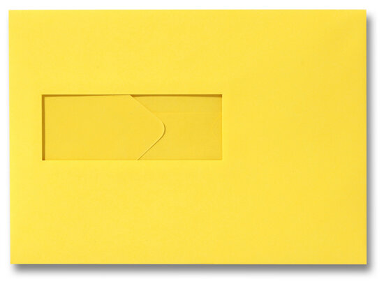 Envelop 15,6 x 22 cm Boterbloemgeel venster