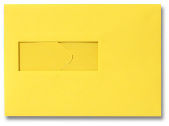 Envelop 15,6 x 22 cm Boterbloemgeel venster