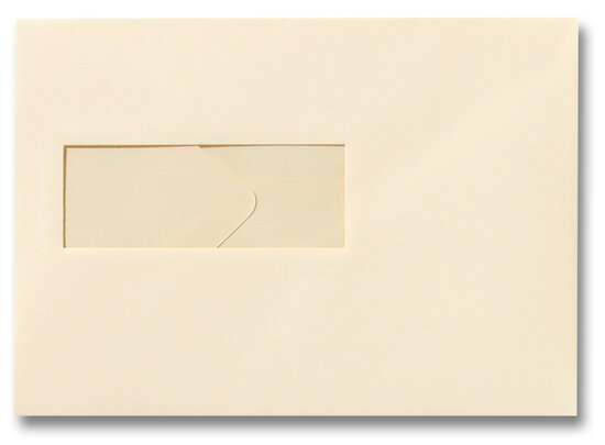 Envelop 15,6 x 22 cm Chamois venster