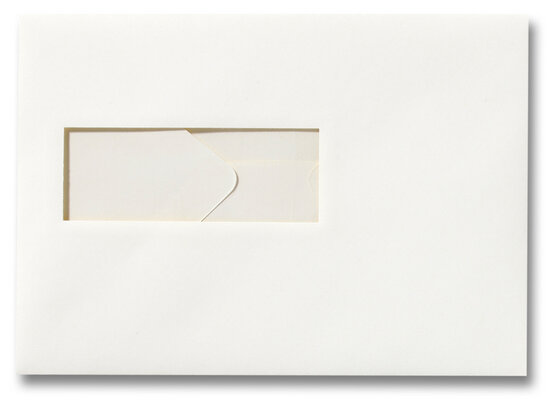 Envelop 15,6 x 22 cm Gebroken wit venster