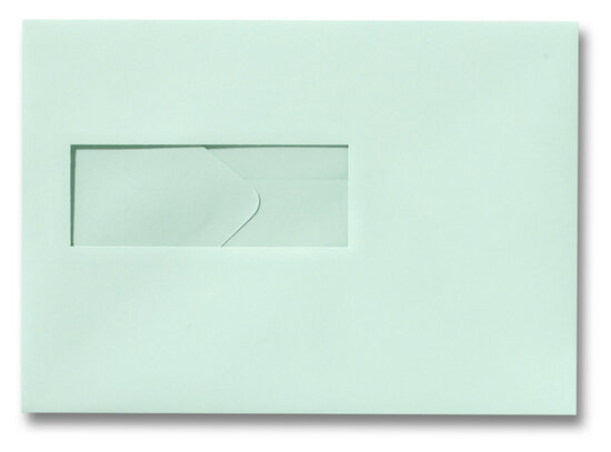 Envelop 15,6 x 22 cm Lichtgroen venster