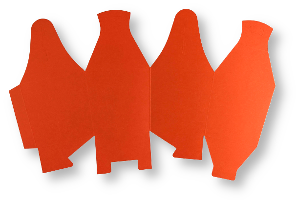 Wok box Donkeroranje per 3 stuks
