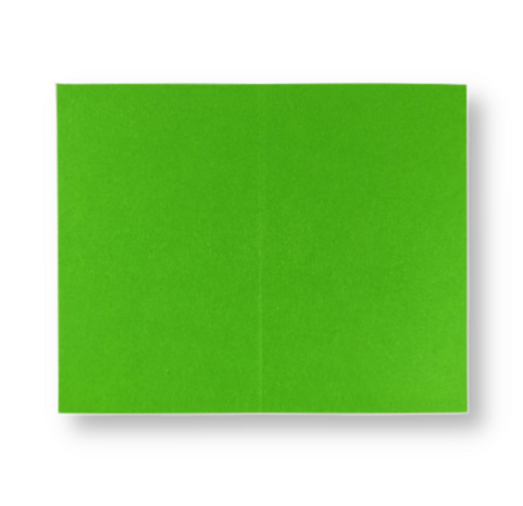 Dubbele kaart staand 6,5 x 10,5 cm Weidegroen
