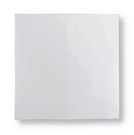Dubbele kaart staand 18 x 18 cm Wit per 25 stuks