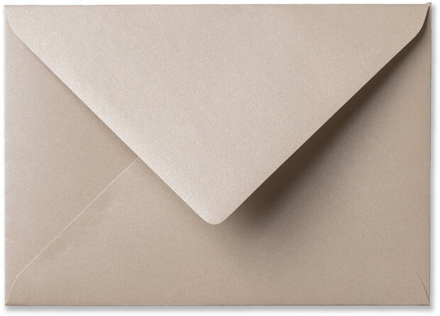 Envelop 12 x 18 cm Metallic Sand