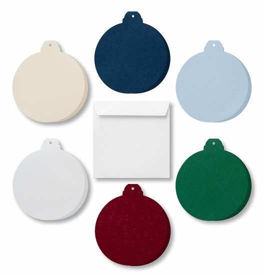 Kerstbal 4 stuks assorti incl envelop