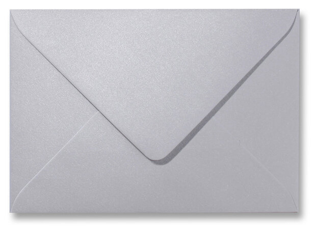 Envelop 9 x 14 cm Metallic Platinum