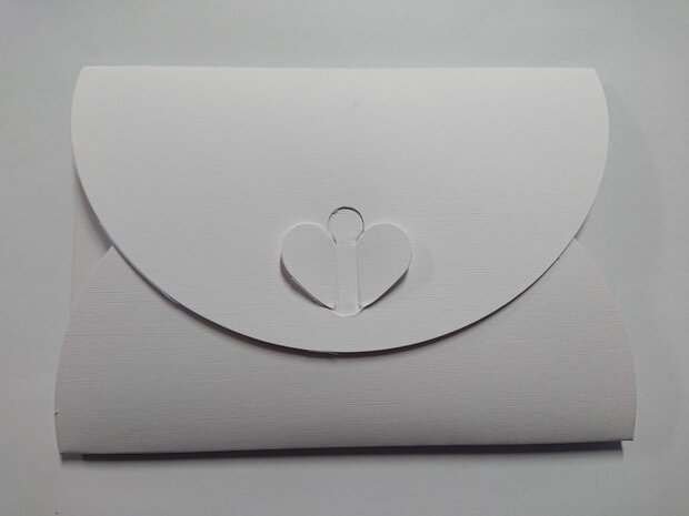 Cadeau Envelop 11 x 15,6 cm Wit Linnenpersing