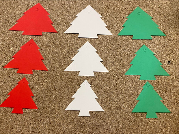 Kerst Cadeau labels Mix 90 stuks