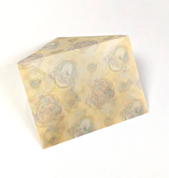 Transparante envelop met patroon 8 x 11,4 cm