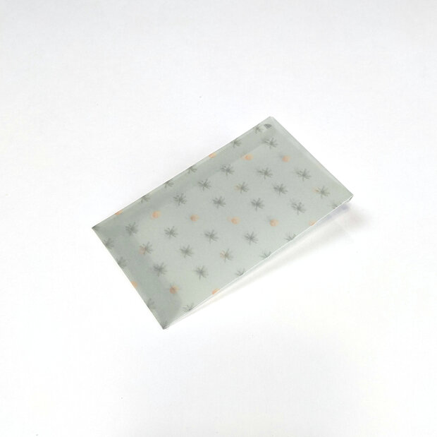 Transparante envelop met patroon 6,5 x 10,5 cm