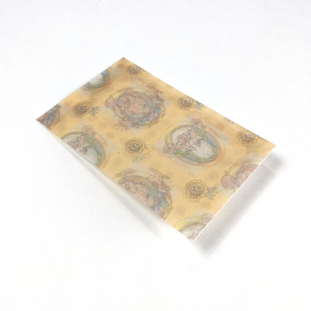 Transparante envelop met patroon 6,5 x 10,5 cm