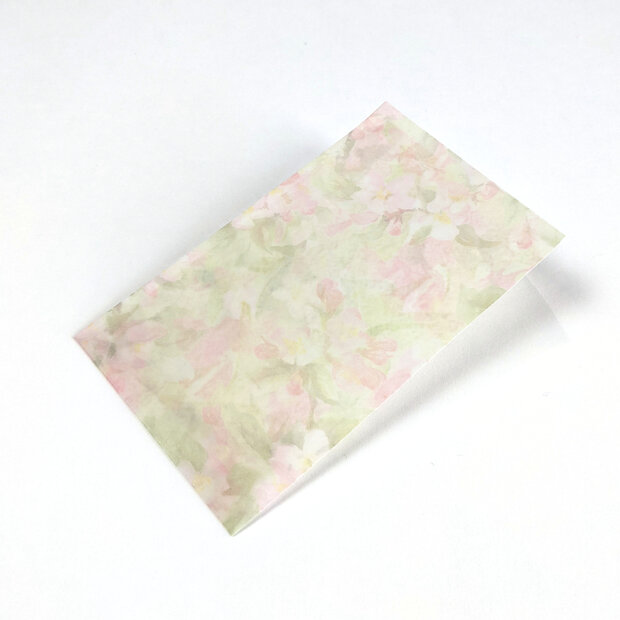 Transparante envelop met patroon 6,5 x 10,5 cm