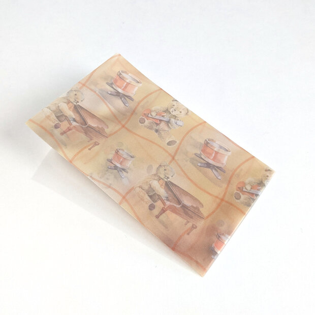 Transparante envelop met patroon 6,5 x 10,5 cm