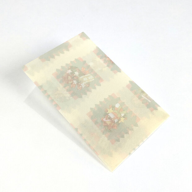 Transparante envelop met patroon 6,5 x 10,5 cm