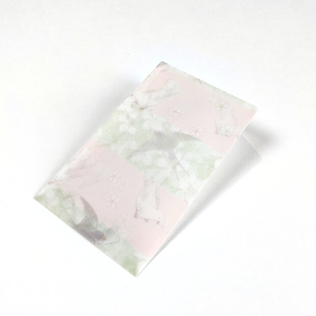 Transparante envelop met patroon 6,5 x 10,5 cm