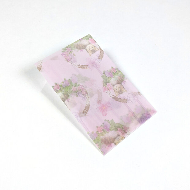 Transparante envelop met patroon 6,5 x 10,5 cm