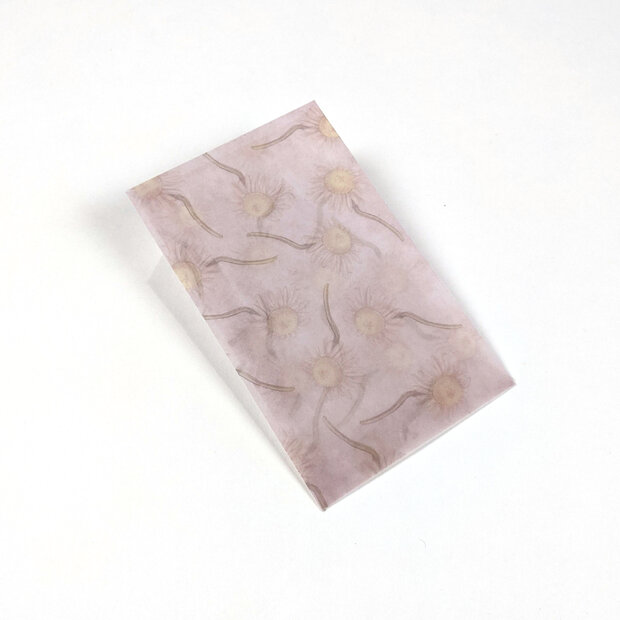 Transparante envelop met patroon 6,5 x 10,5 cm