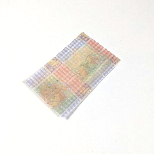 Transparante envelop met patroon 6,5 x 10,5 cm