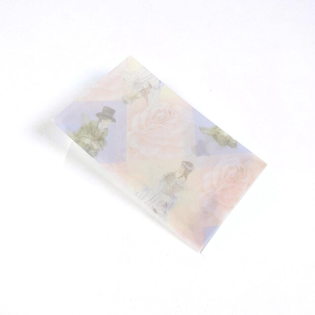 Transparante envelop met patroon 6,5 x 10,5 cm