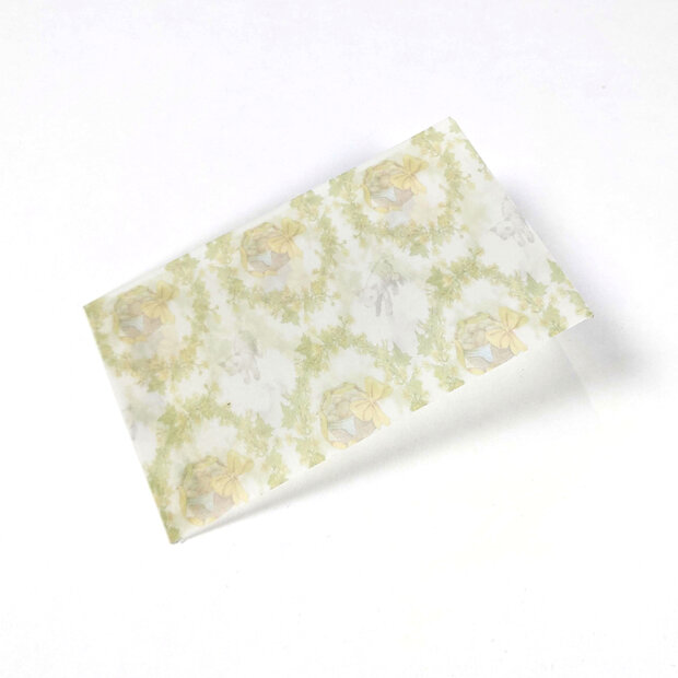 Transparante envelop met patroon 6,5 x 10,5 cm