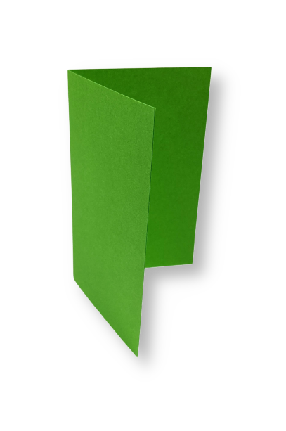 Dubbele kaart staand 6,5 x 10,5 cm Weidegroen