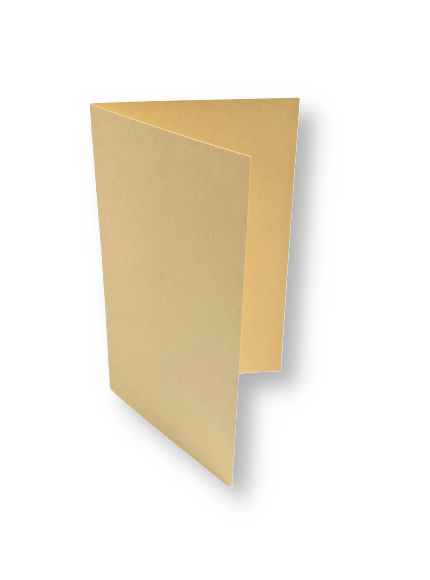 Dubbele kaart staand 6,5 x 10,5 cm Chamois