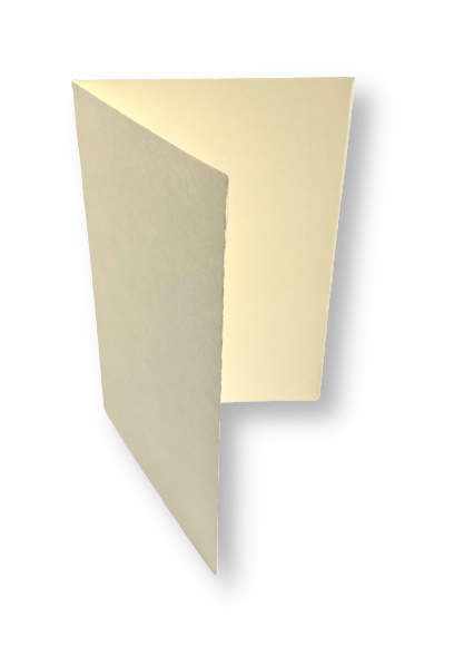 Dubbele kaart staand 17,1 x 23,2 cm Oud Hollands Ivoor per 25 stuks