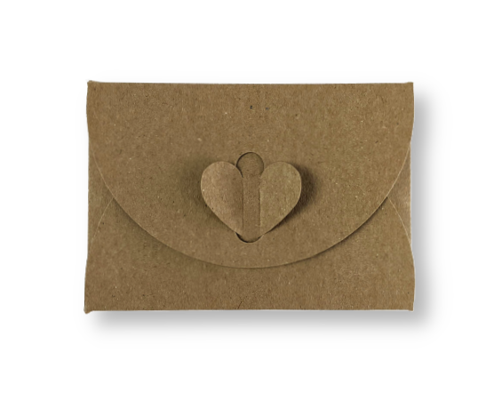 Cadeau Envelop 8 x 11,4 cm Kraft Natuurbruin